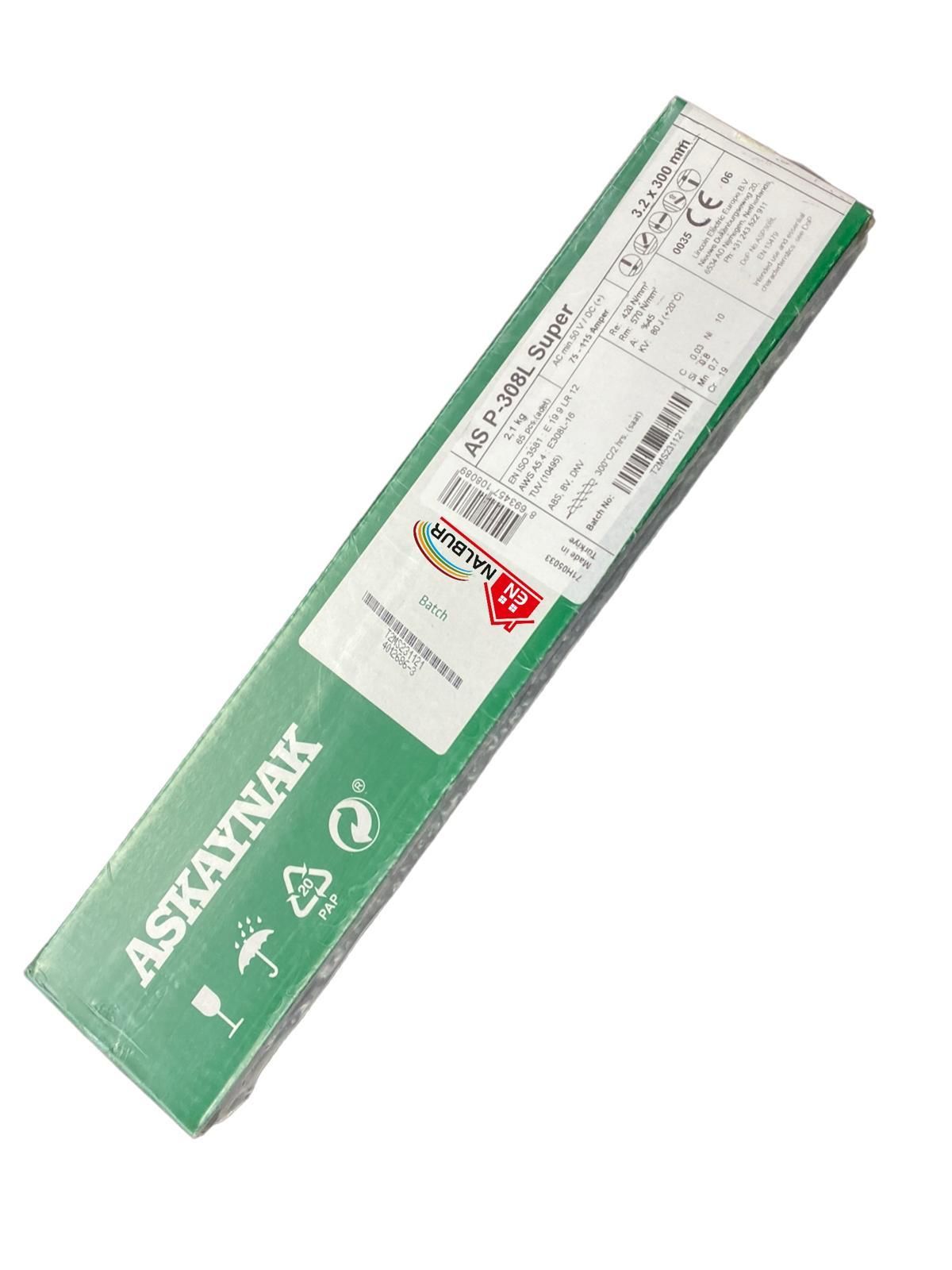 Askaynak AS ASP-308L Süper Krom Elektrod 3,20X300 Askaynak AS ASP-308L Süper Krom Elektrod 3,20X300 - Görsel 1