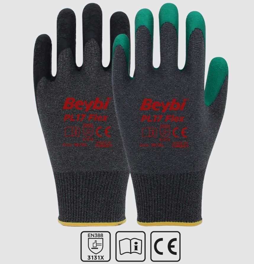 Beybi PL17 Flex Likralı İpten Örme Lateks Eldiven NO:10 Beybi PL17 Flex Likralı İpten Örme Lateks Eldiven NO:10 - Görsel 1
