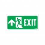 Exit Yukarı Sol Ok İşaretli Uyarı Levhası 17,5x25 KOD:956