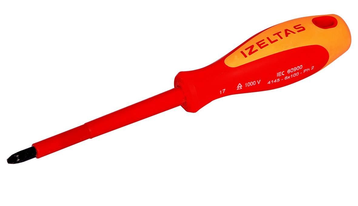 İzeltaş 4145 6X100 İzoleli Yıldız Uçlu Tornavida İzeltaş 4145 6X100 İzoleli Yıldız Uçlu Tornavida - Görsel 1
