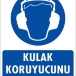 Kulak Koruyucu Kullan Uyarı Levhası 25x35 KOD:35