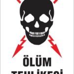 Ölüm Tehlikesi Uyarı Levhası 25x35 KOD:1104