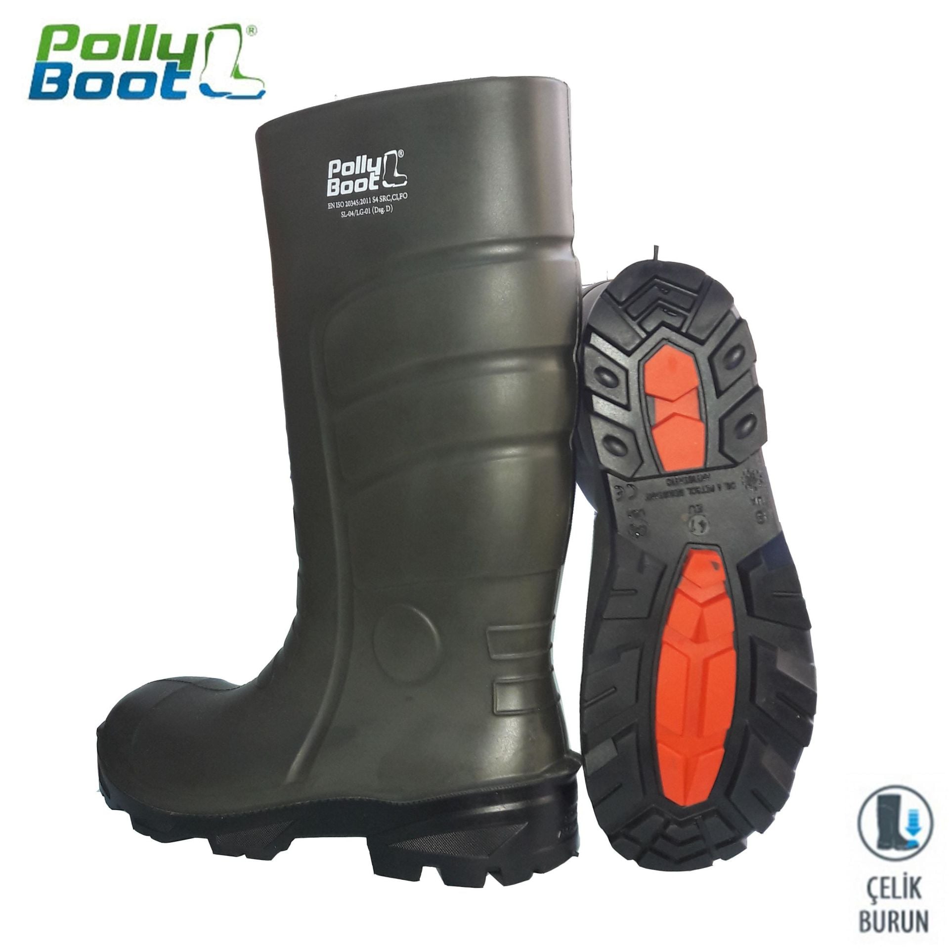 Pollyboot Vega 46 Numara Çelik Burunlu Çizme Poliüratan Pollyboot Vega 46 Numara Çelik Burunlu Çizme Poliüratan - Görsel 1