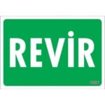 Revir Uyarı Levhası 17,5x25 KOD:1001