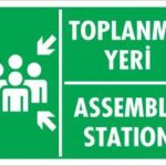 Toplanma Yeri Uyarı Levhası 17,5x25 KOD:928