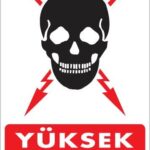 Yüksek Voltaj Uyarı Levhası 25x35 KOD:1100